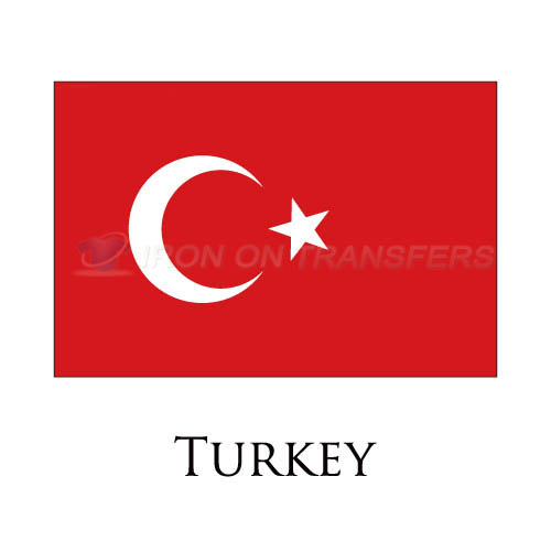 Turkey flag Iron-on Stickers (Heat Transfers)NO.2005